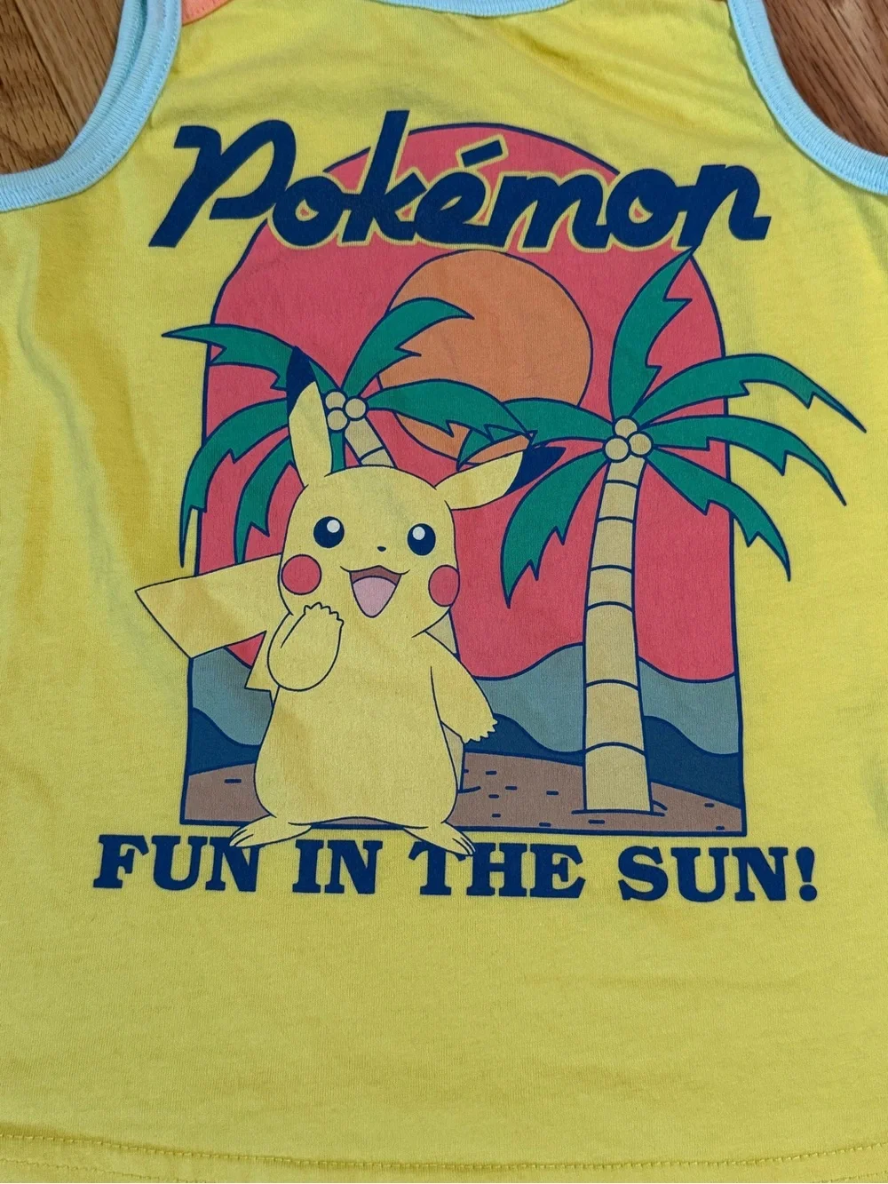 Yellow Pokémon Pikachu Tank Top